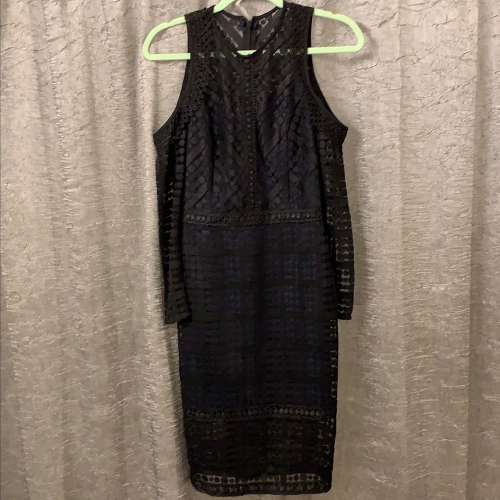 Black navy dress